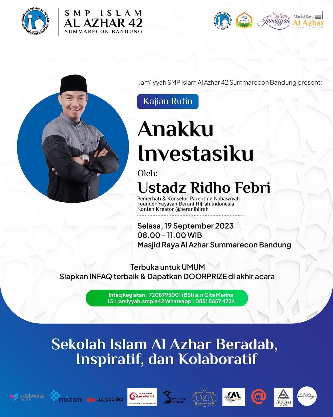 Kajian bersama Ustadz Ridho Febri 